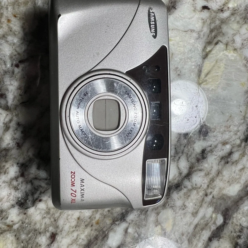 Samsung Gray Digital Camera with Silver Accents